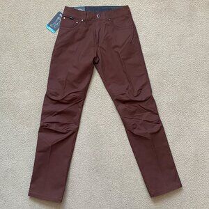 KUHL Rydr Pant 30x34 Full Fit Vintage Patina Dye Euro Twill Mole Maroon Red NWT